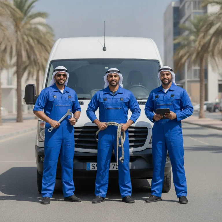 Car Towing team in Musaffah